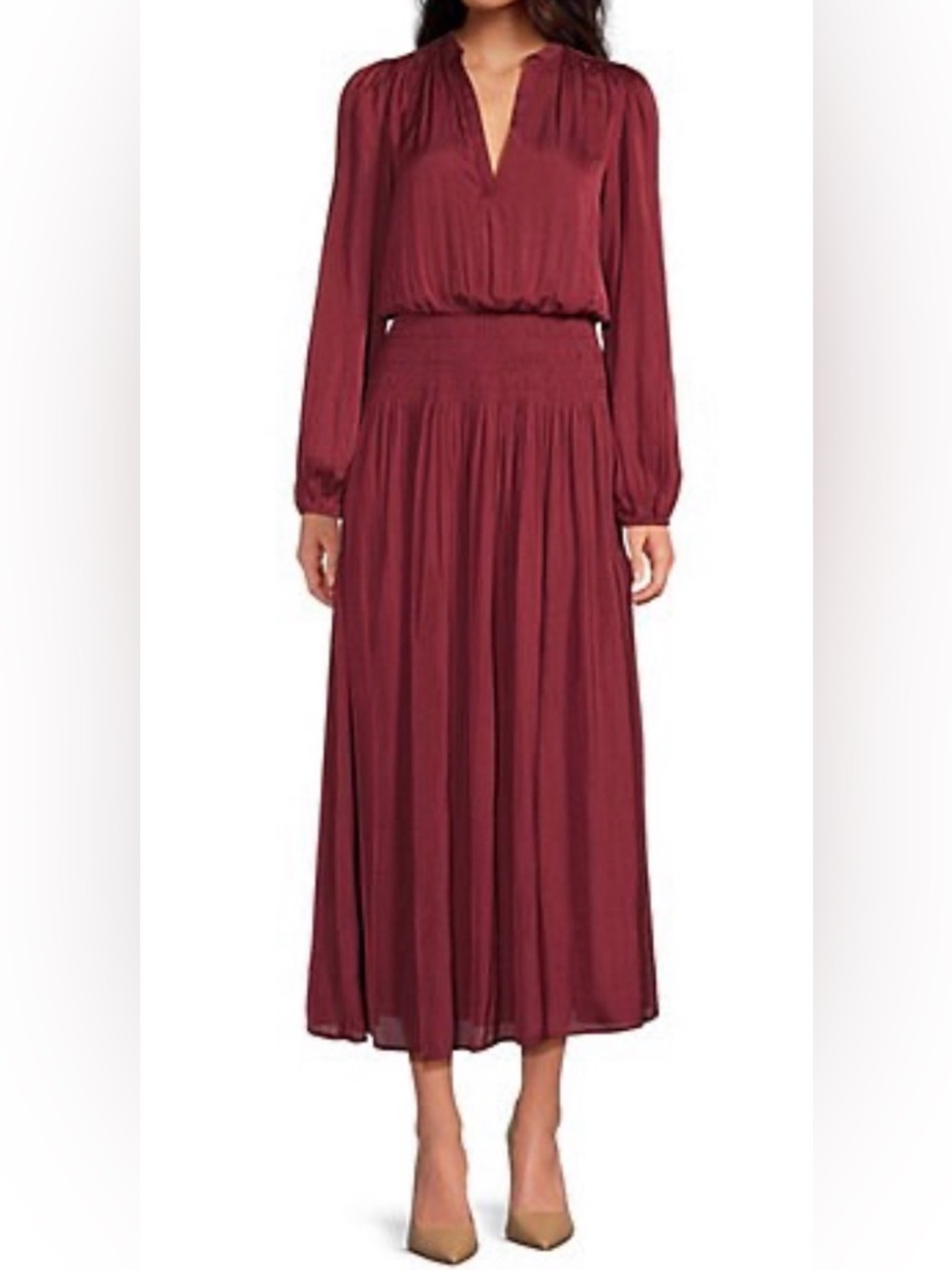 Elan NWT smocked waist maxi dress, medium